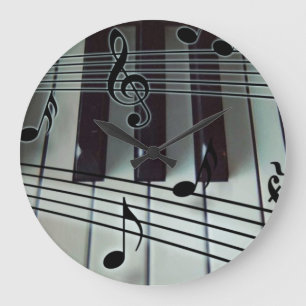 Horloge de clavier de piano