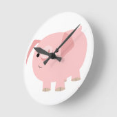 Horloge de cochon de dessin mignon (Angle)