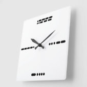 Horloge de code Morse 3, 6, 9, 12 (Angle)