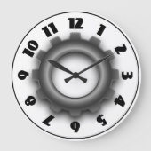 Horloge de cog du engrenage métallique (Recto)