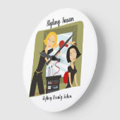 Horloge de coiffeur de salon de beauté (Angle)