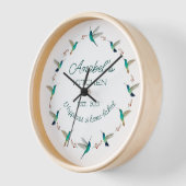 Horloge de colibri personnalisée (Angle)