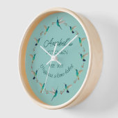 Horloge de colibri personnalisée (Angle)