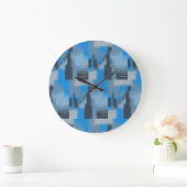 Horloge de conception abstraite en bleu (Maison)