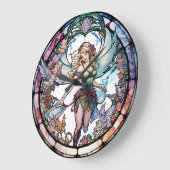 Horloge de conception de fées en verre tendu (Angle)