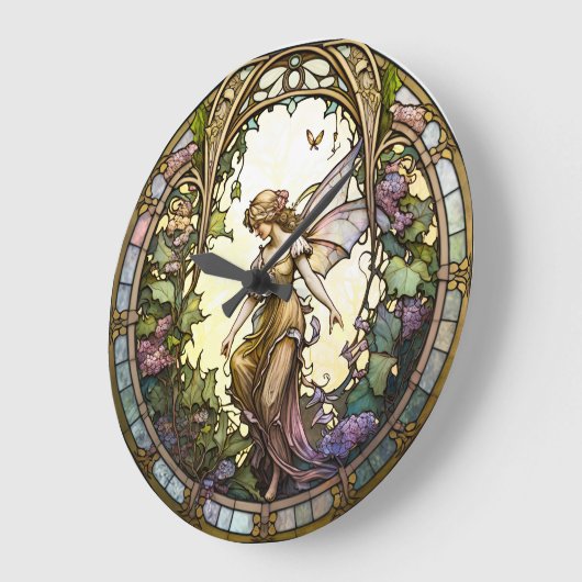 Horloge de conception de fées en verre tendu (Angle)