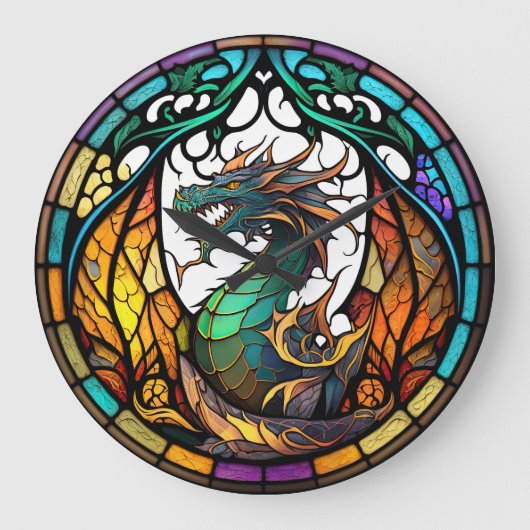 Horloge De Conception Dragon De Verre (Recto)