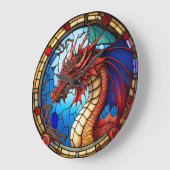 Horloge De Conception Dragon De Verre (Angle)