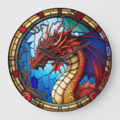 Horloge De Conception Dragon De Verre (Recto)