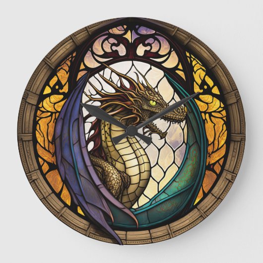 Horloge De Conception Dragon De Verre (Recto)