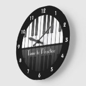 Horloge de conception du clavier de piano (Angle)