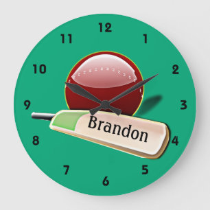 Horloge de conception du sport de cricket