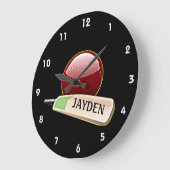 Horloge de conception du sport de cricket (Angle)