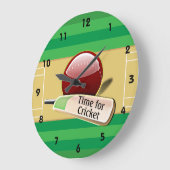 Horloge de conception du sport de cricket (Angle)