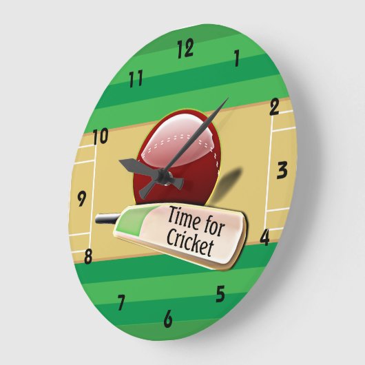 Horloge de conception du sport de cricket (Angle)