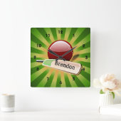 Horloge de conception du sport de cricket (Maison)