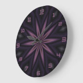 Horloge De Conception Plum Et Noir (Angle)