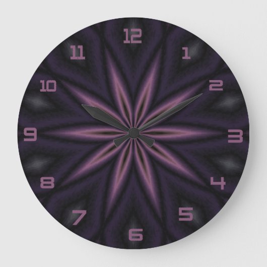 Horloge De Conception Plum Et Noir (Recto)