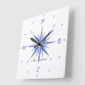 Horloge de conception Rose éolien (Angle)