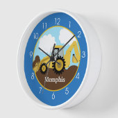 Horloge de construction du backhoe - Ajouter un no (Angle)