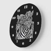 Horloge de couple Zebra (Angle)
