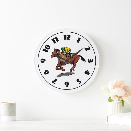 Horloge de courses de chevaux