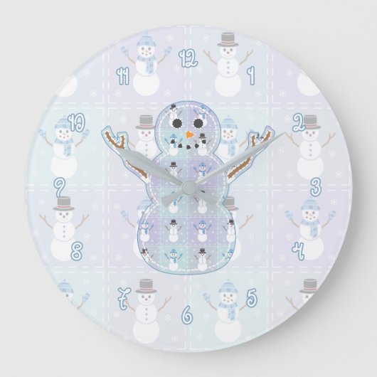 Horloge de courtepointe d'hiver (Recto)