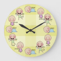 Horloge de crèche de Manger-Sommeil-Dunette-Bébé
