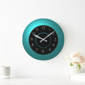Horloge de cuisine bleu Aqua atmosphérique (Maison)