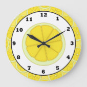 Horloge de cuisine citron (Recto)
