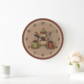 Horloge de cuisine de café de campagne (Maison)