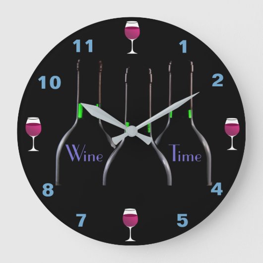 Horloge de cuisine de temps de vin (Recto)