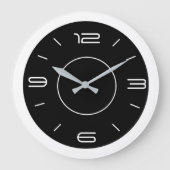 Horloge de cuisine noire et blanche dans l'atmosph (Recto)