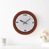 Horloge de cuisine Rouge Blanc Noir > (Maison)