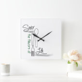 Horloge de cuisine, savourez les saveurs de la vie (Maison)