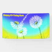 Horloge de Dandelion, Bannière d'anniversaire des  (Horizontal)