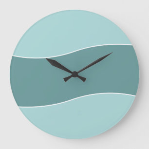 Horloge de déco de mur bleu moderne