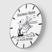 Horloge de dessin animé Services de plomberie (Angle)