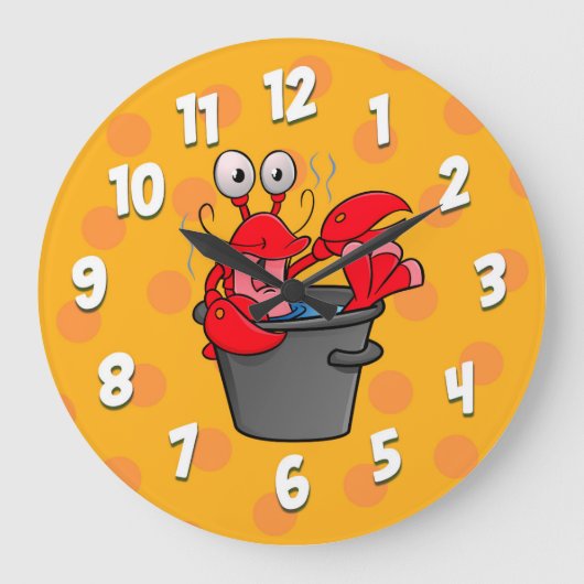 Horloge de dessin de homard chaud (Recto)