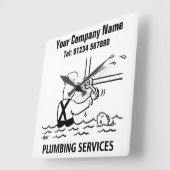 Horloge de dessin des services de plomberie (Angle)