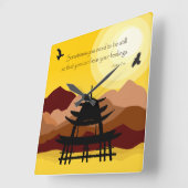 Horloge de devis inspirante (Angle)