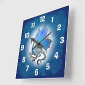 Horloge de Dragon Bleu (Angle)