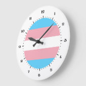 Horloge de drapeau transgenre (Angle)