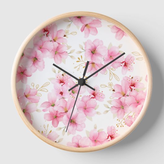 horloge de fleurs de cerisier (Recto)