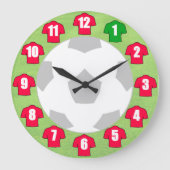 Horloge de football - avec Chemises rouges (Recto)