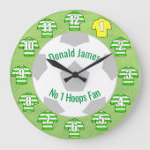 Horloge De Football - Chemises Vertes (Recto)