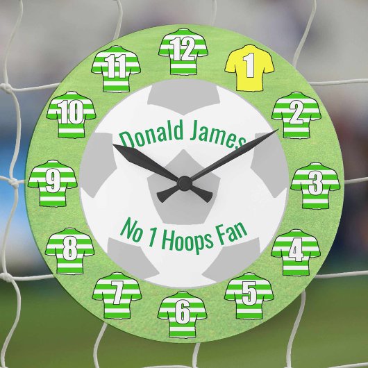 Horloge De Football - Chemises Vertes
