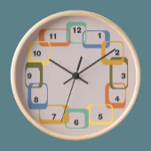 Horloge De Formes Modernes Du Milieu Du Siècle