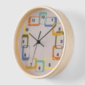 Horloge De Formes Modernes Du Milieu Du Siècle (Angle)