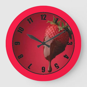 Horloge de fraise et de chocolat